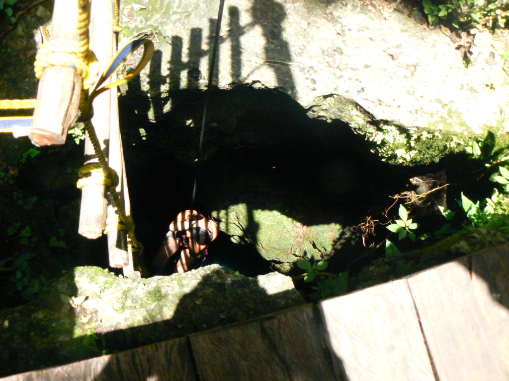 entrance cenote punta laguna
